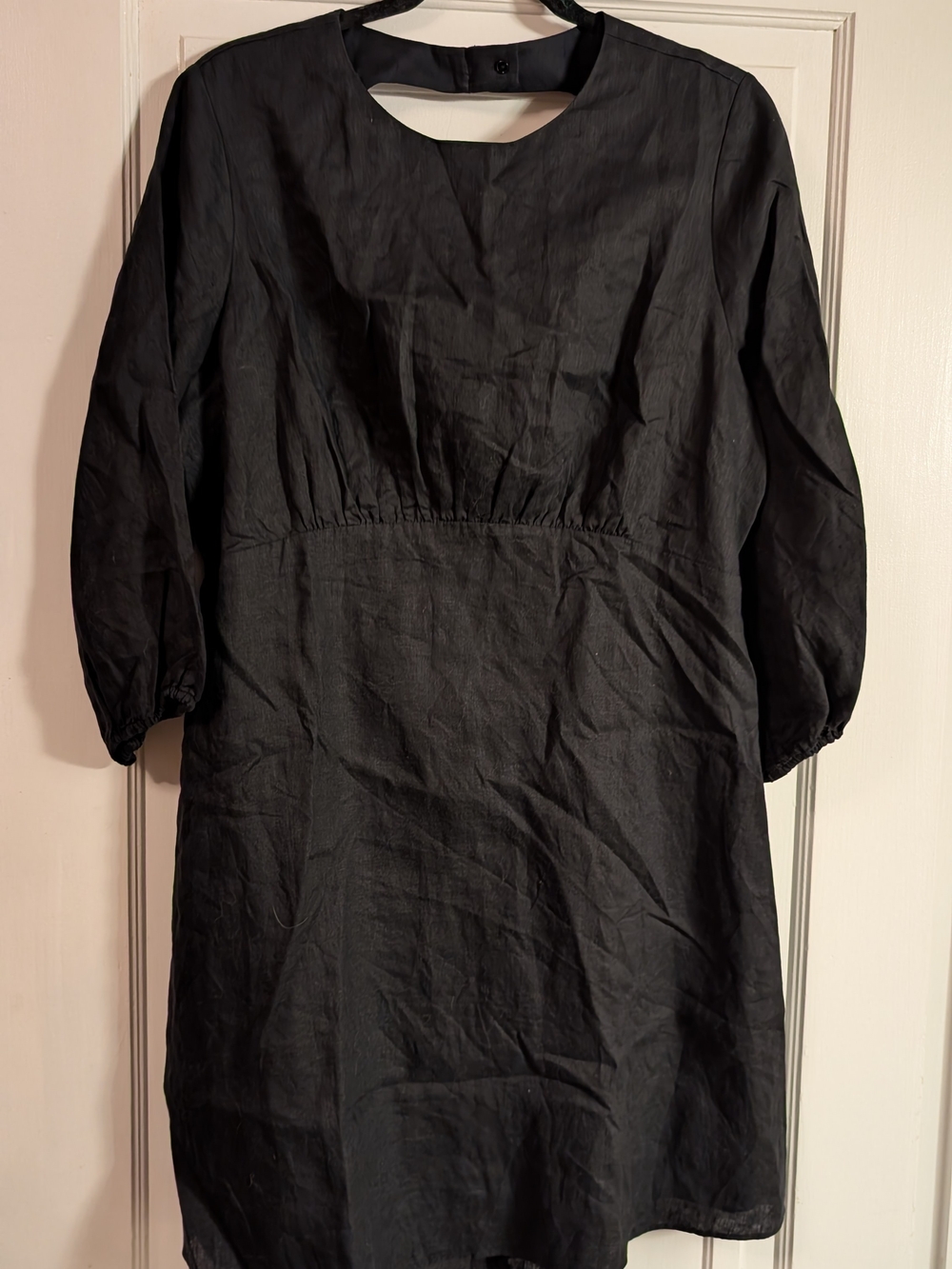 Banana Republic Women's Black A-line Backless Mini Dress